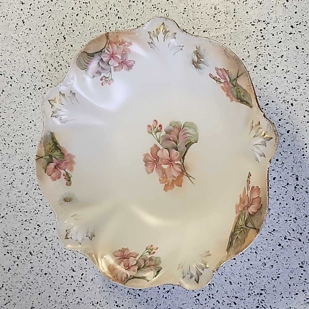 Vintage RS Prussia Candy Footed Bowl BT Co Germany